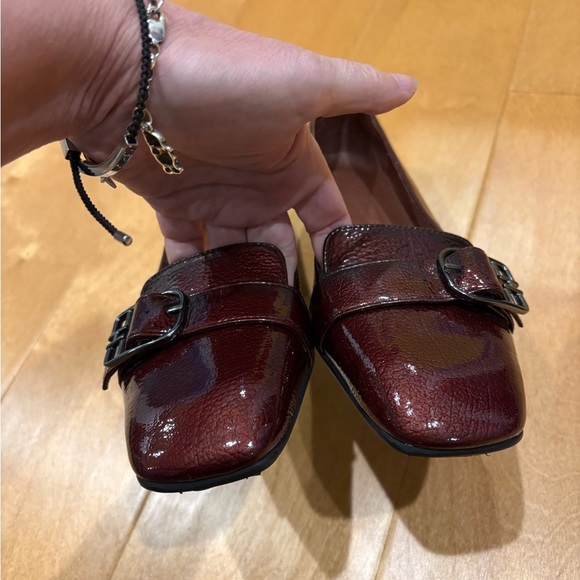 Hispanitas patent leather shoes burgundy small heel Spain 38 or 7 - Picture 6 of 7